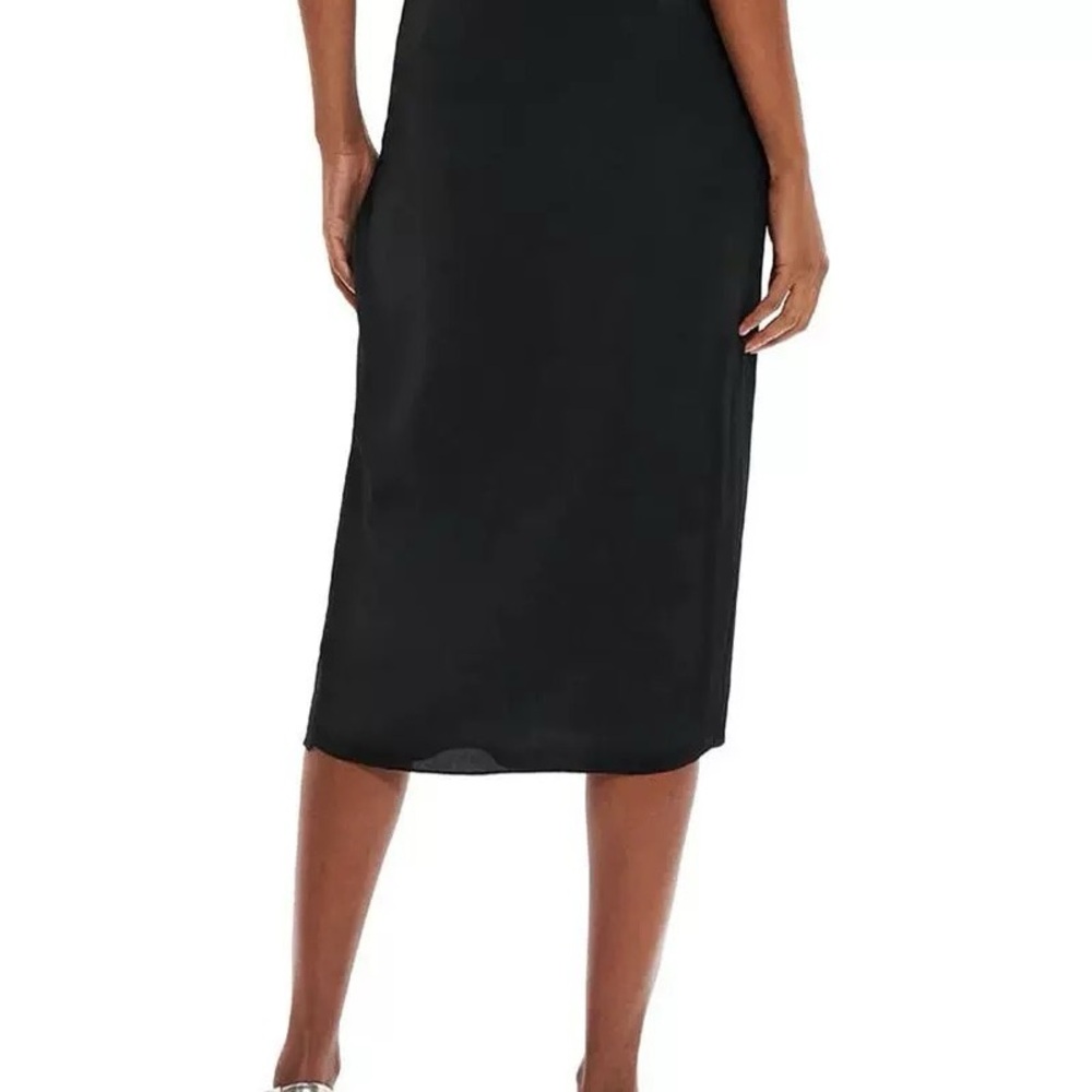 Theory Classic Black Midi Skirt